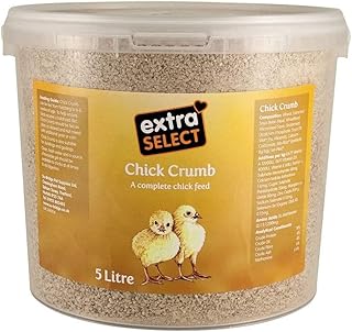 Extra Select Chick Crumbs Complete Chick Feed Tub, 5 Litre, Packaging may vary