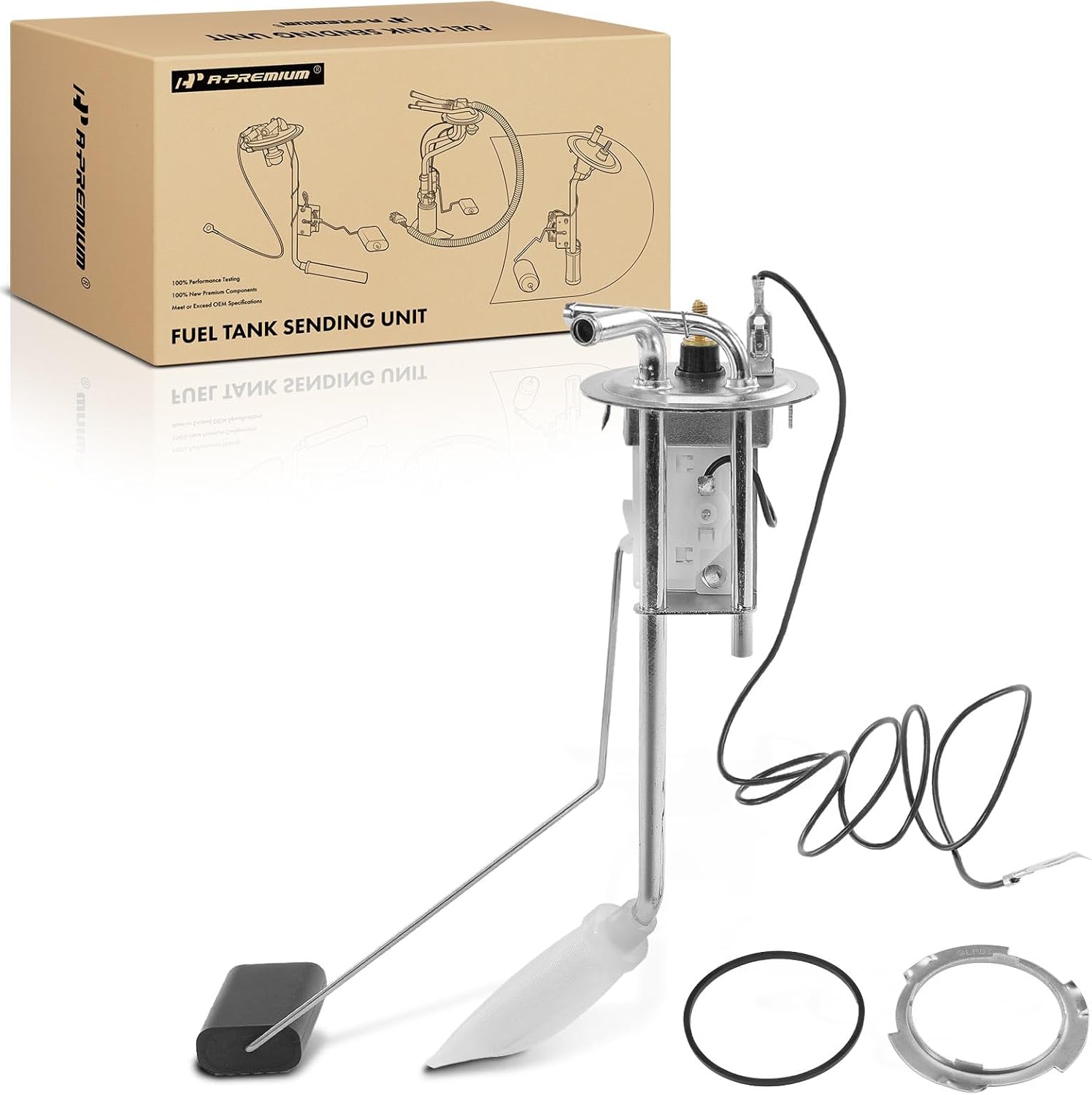 A-Premium Fuel Tank Sending Unit Compatible with Jeep CJ5 Jeep CJ5 1977-1983, CJ7 1977-1986, Scrambler 1981-1985, Replace# J5357373, J8133725