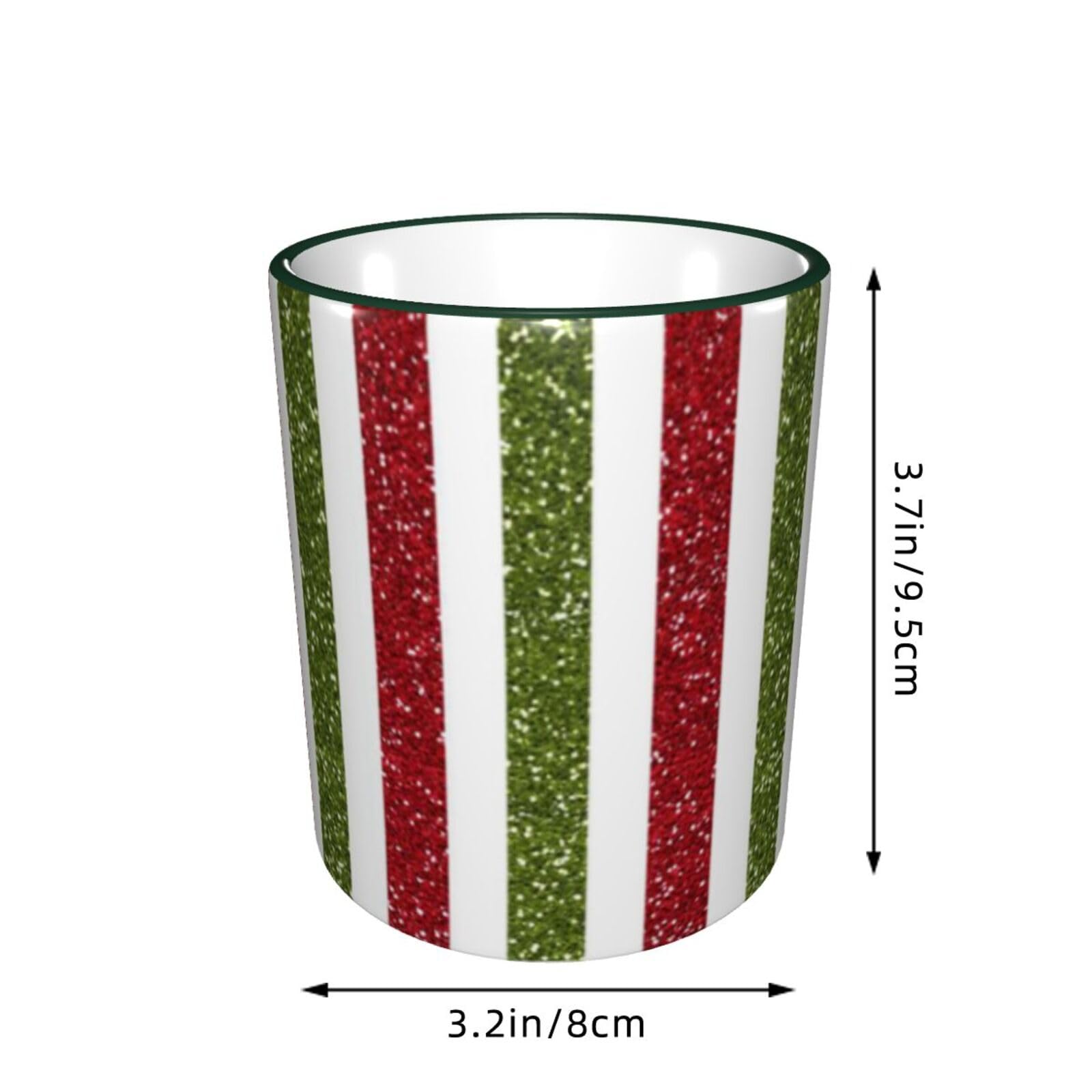 Miwa ito緑と赤のストライプカップ Miwa ito緑と赤のストライプカップ