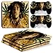 Sony PS4 Playstation 4 Pro Skin Design Foils Faceplate Set - Bob Marley Motif