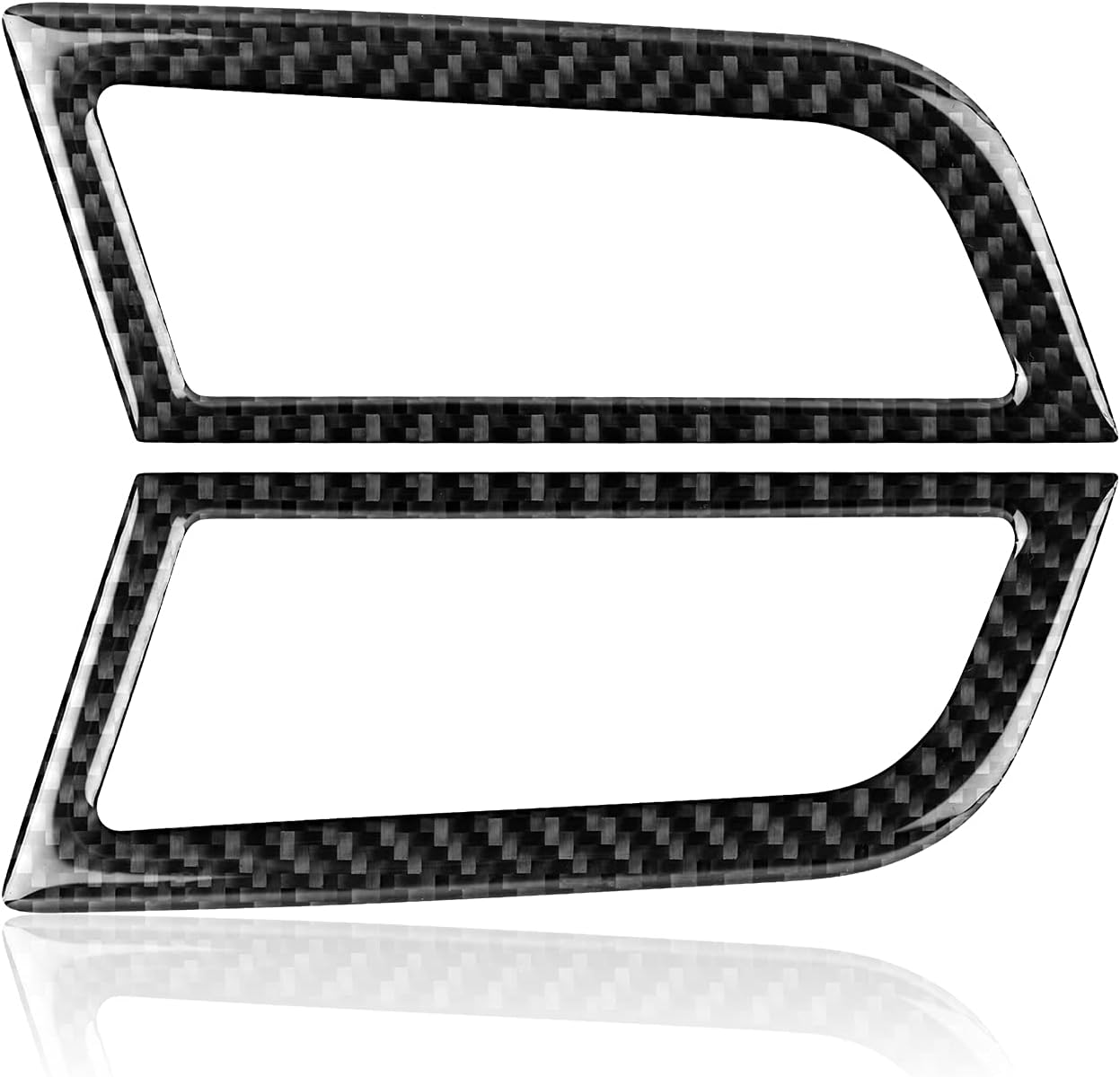 Car Air Outlet Vent Sticker Carbon Fiber Decal for Ford Mustang 2015 2016 2017 2018 2019 2020 2021 2022 2023 Interior Cover