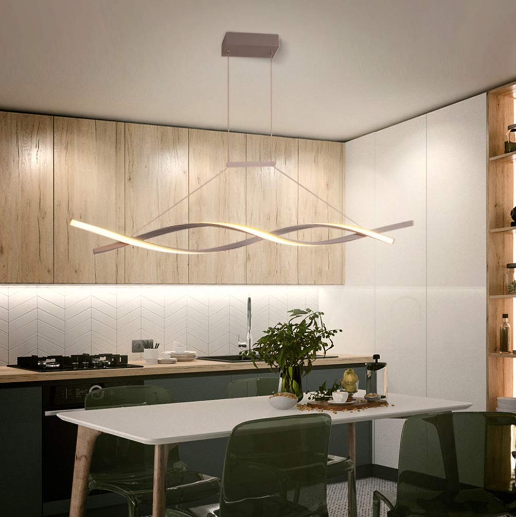 Lampadari Lampada a Sospensione LED Cucina Tavolo da Pranzo Lampadario Soffitto Moderni Design Camera da letto Dimmerabile con Telecomando Sospeso Luce per Salotto Mobile Ufficio Bagno Sala Lampade