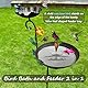 Freistehende Vogeltränke für den Außenbereich, 147,3 cm Höhe, dekorative Vogeltränke mit Metallpfahl, verbesserte 5 Spikes, abnehmbare antike Vogeltränke für Garten, Terrasse, Hof, Rasen