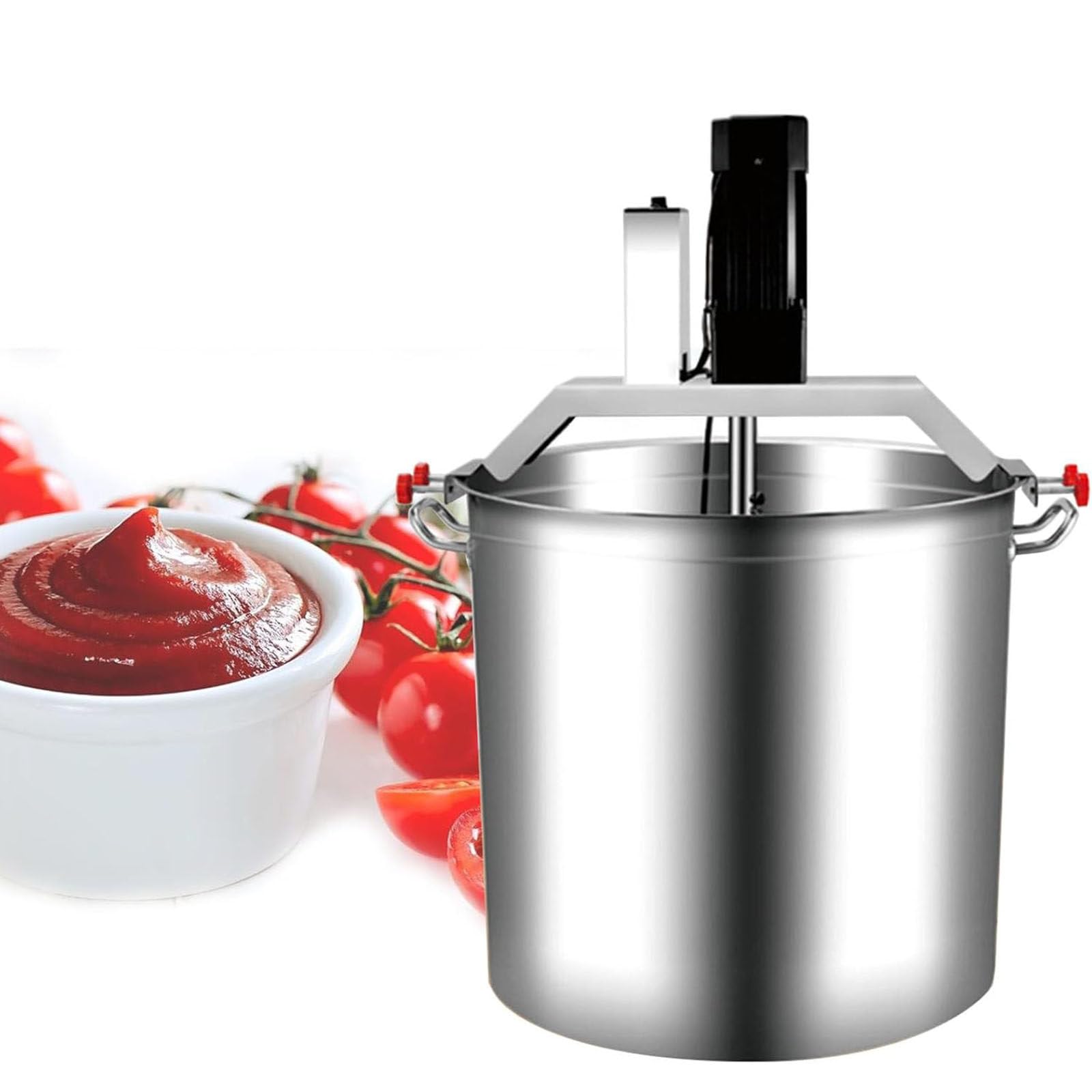 MYUYEE Soup Pot Automatic Food Mixer Pot Stirrer, Stainless Steel Stand Mixer With Double Stirring Paddle For Kitchen, Hot Pot Seasoning And Soup Sauce