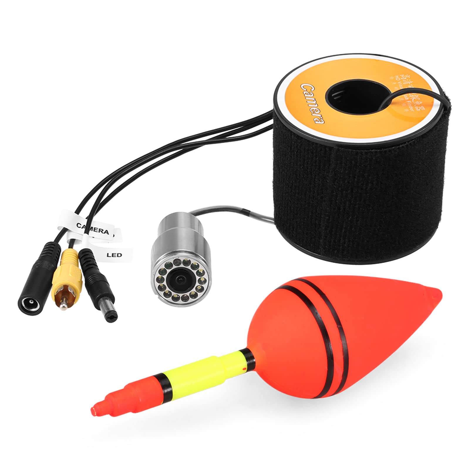 1200TVL Underwater Fishing Camera 12 LEDs Night Vision Waterproof Fish Shape Boat Ice Fishing Camera Accessories with 15m/30m/50m Cable-image-3