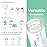 Maymom Wide-Mouth Milk Storage Collection Feeding Bottle with Nipple, Dome Cap, Bottle Top, SureSeal Disk; Compatible with Spectra/Luna Pumps; 4.7oz/140mL, 2pc & 9oz/280mL, 2pc