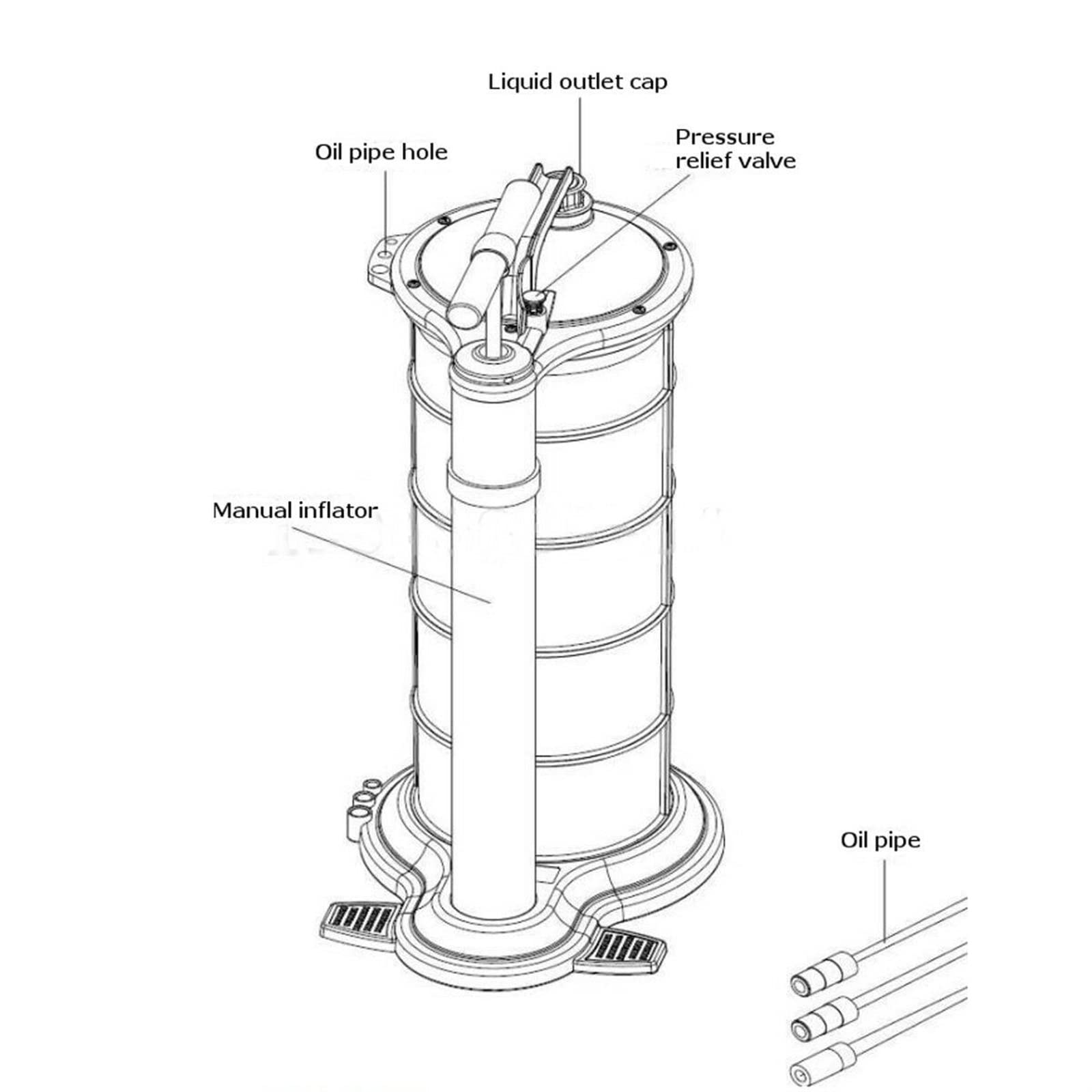 Bomba extractora de fluidos aceite 9L, aspiradora Manual succión combustible, extractor tanque transferencia for coche y barco, cambiador Bomba Industrial