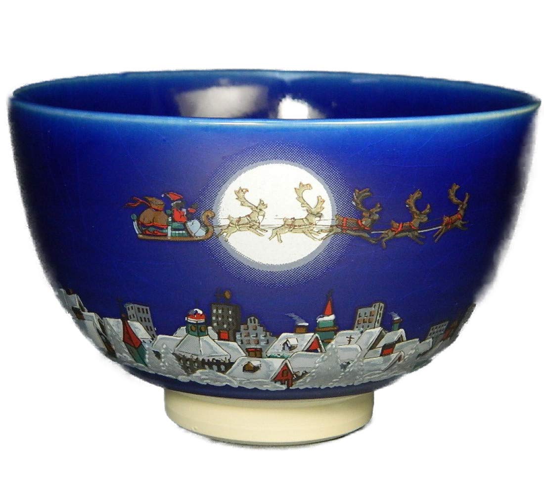 Amazon | クリスマス 抹茶茶碗 サンタクロース サンタとトナカイ 瑞豊