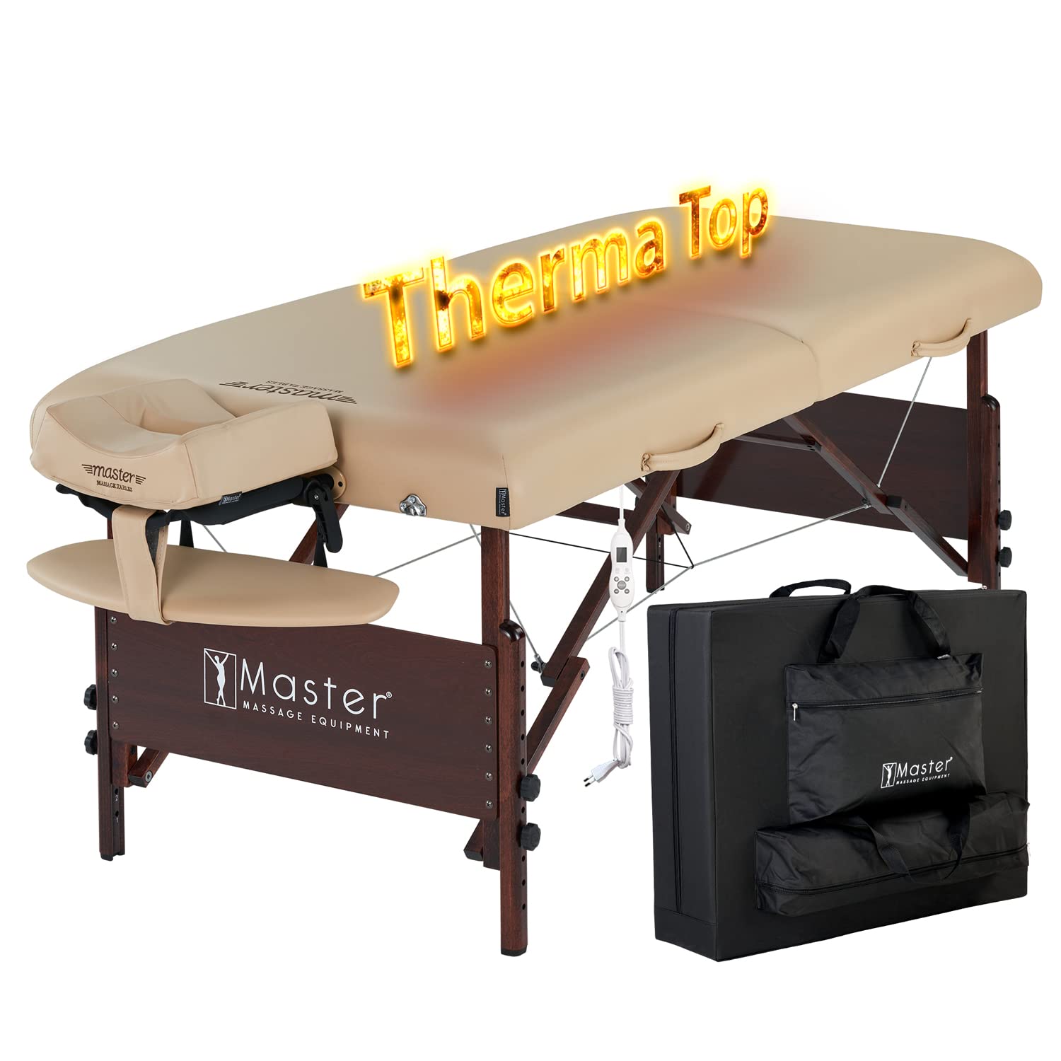 Table de massage portable thérapie beauty canapé lit pliable sable 10048 - 8