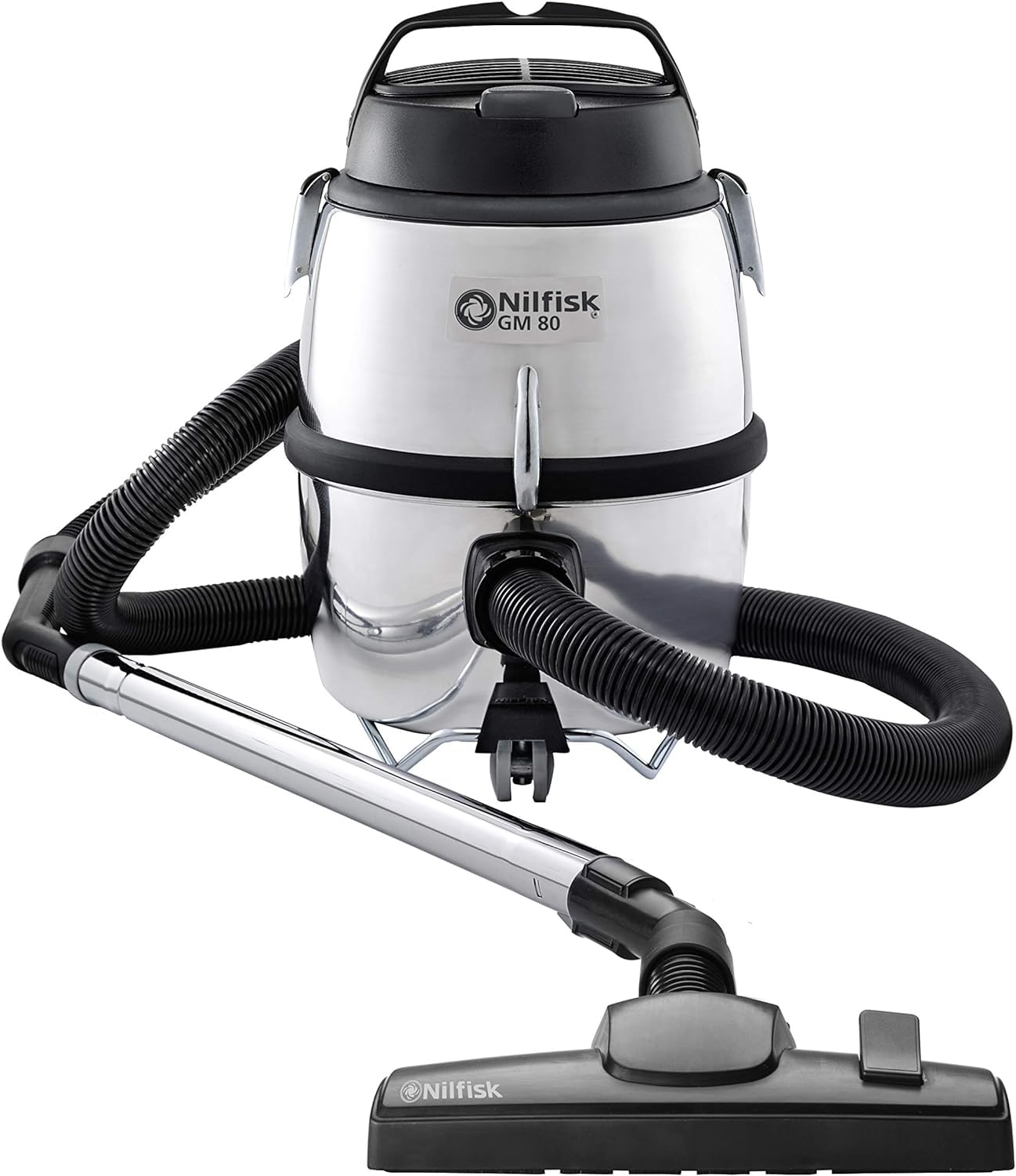 Nilfisk GM80 C Aspirateur pour Sols et Tapis - Aspirateur Traîneau Puissant et Léger - 6,5L (780 W), Argent