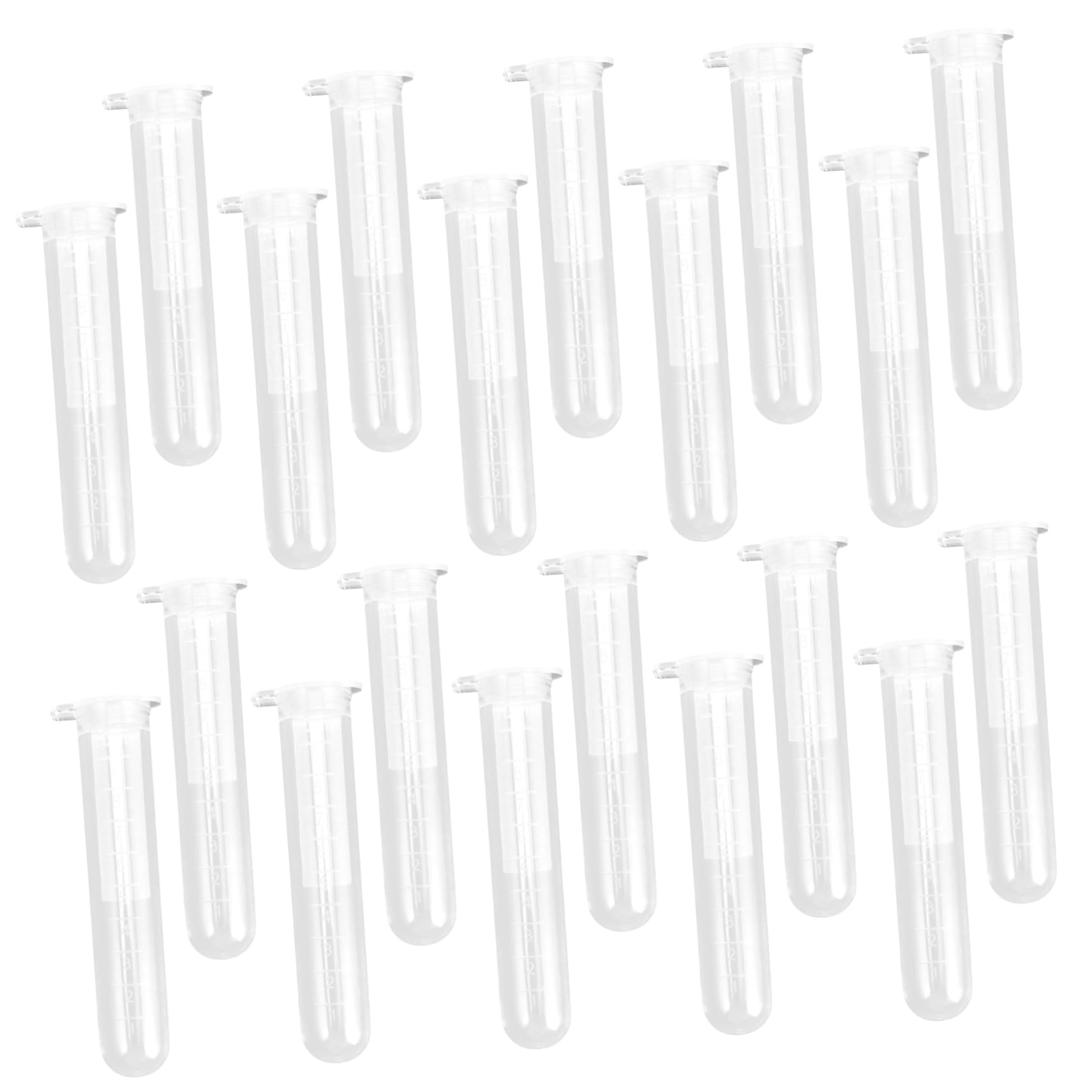 200 Pezzi Provette Centrifuga da 10ml in Plastica Tappo a Scatto, Alta Trasparenza e Pareti Lisce, per Biologia Molecolare e Uso Laboratorio Scientifico