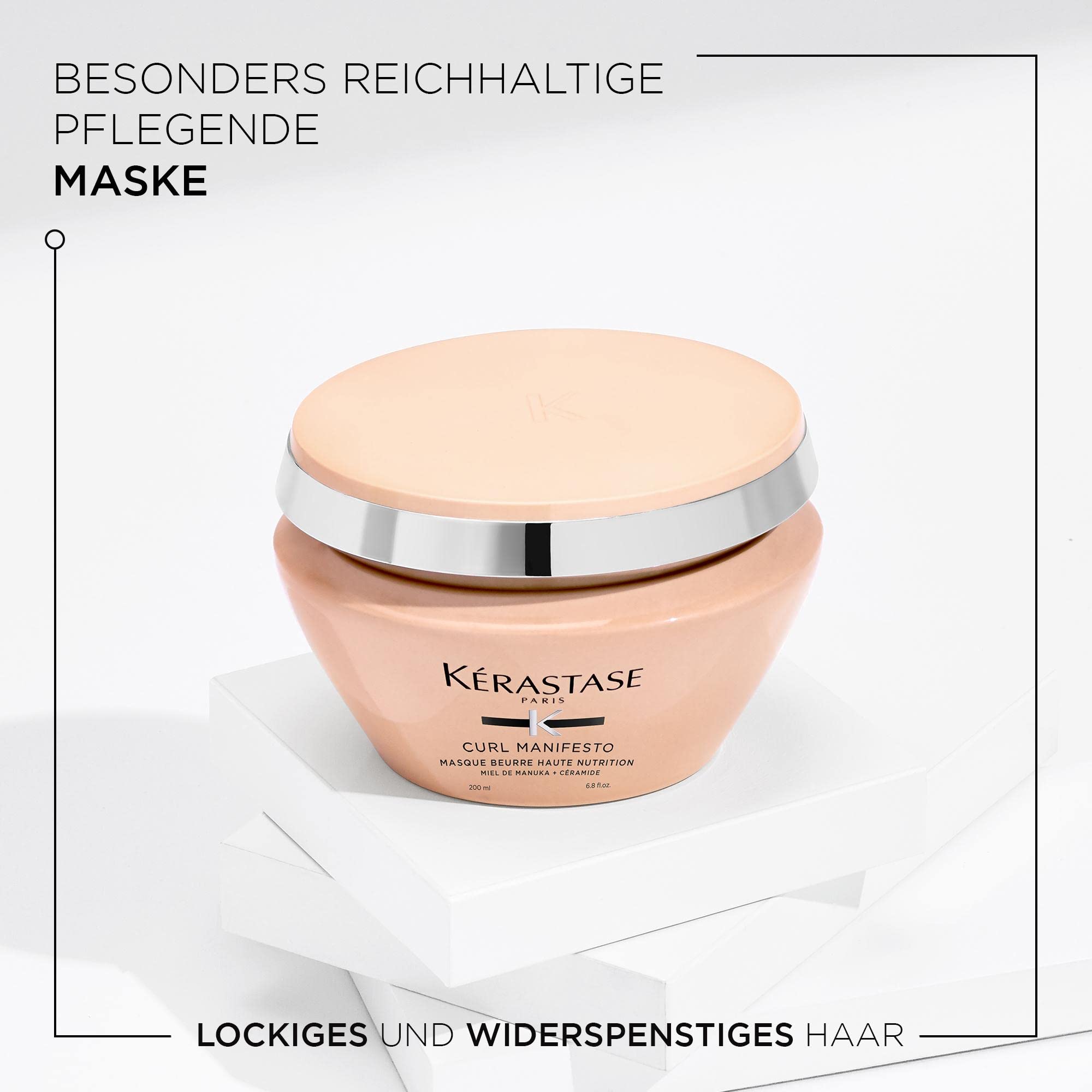 Kérastase | Haarmaske für krauses und lockiges Haar & Kérastase | Pflegende Gel-Creme für lockiges und krauses Haar, Für definierte und perfektionierte Locken