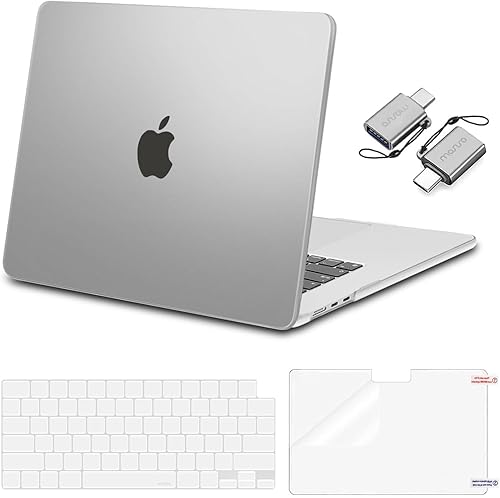 MOSISO Funda compatible con MacBook Air de 15 pulgadas 2026 2025 2024 2023 M4 A3241 M3 A3114 M2 A2941 con pantalla de retina líquida Touch ID,