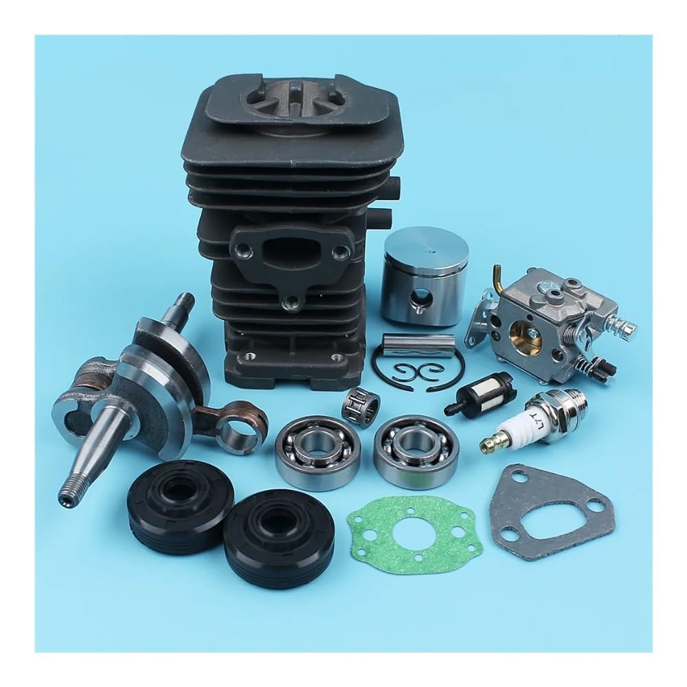 Dfzrwkhba One Color 38Mm Cylinder Piston Crankshaft Carburetor For Husqvar 136 137 141 142 Chainsaw Bearing Oil Seals Filter Gasket Nikasil Plated