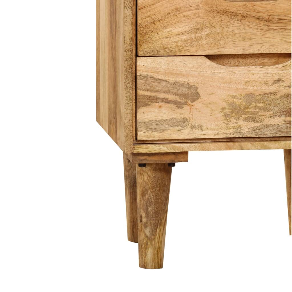 vidaXL Table de Chevet Bois de manguier Massif 40 x 30 x 59,5 cm