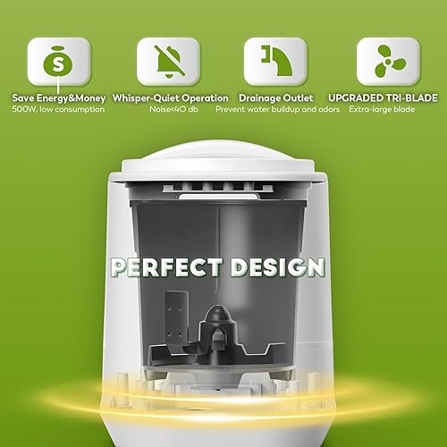 Miniatura 4 de Compostador eléctrico para cocina, contenedor de compostaje inteligente de 4.2 litros con 2 filtros de carbono, máquina de compostaje rápido que