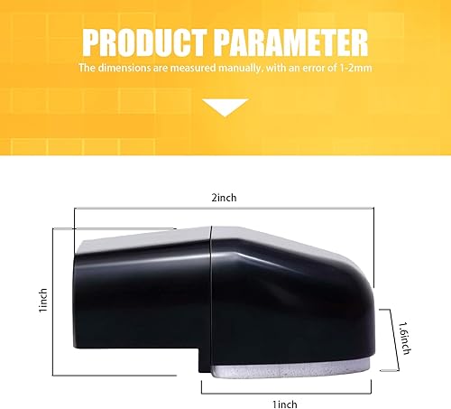 Miniatura 2 de awlbed 4 repelentes de ciervos para automóvil, 1.96 x 1.57 x 0.78 pulgadas, ABS autoadhesivo de doble orificio, impermeable, dispositivo repelente