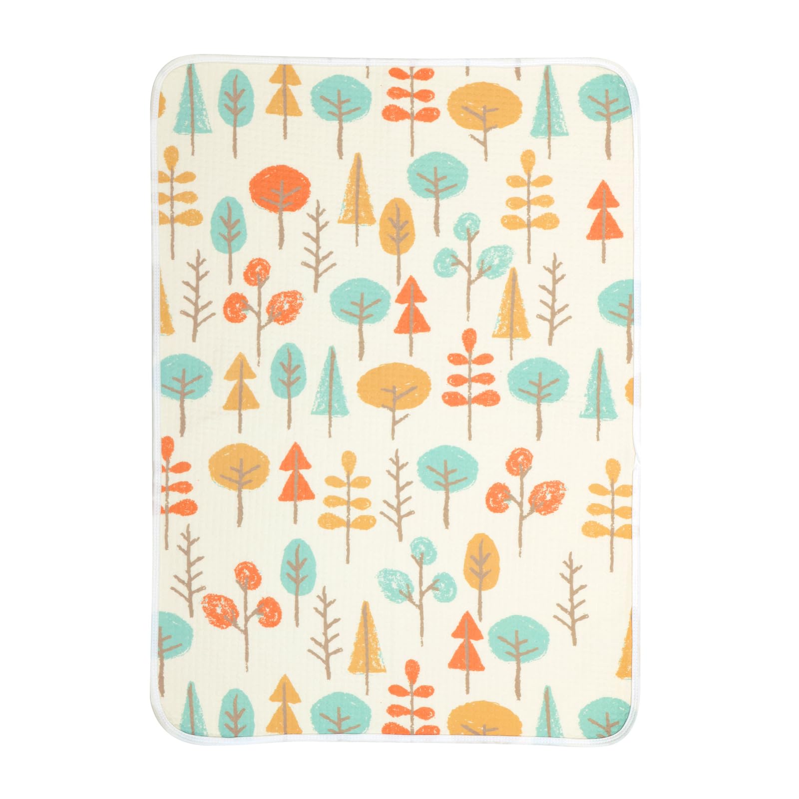 haakaa Waterproof Changing Pad Liners, 100% Cotton, Soft & Breathable (1pc, 19.5" x 27.5" Autumn Glade), Medium