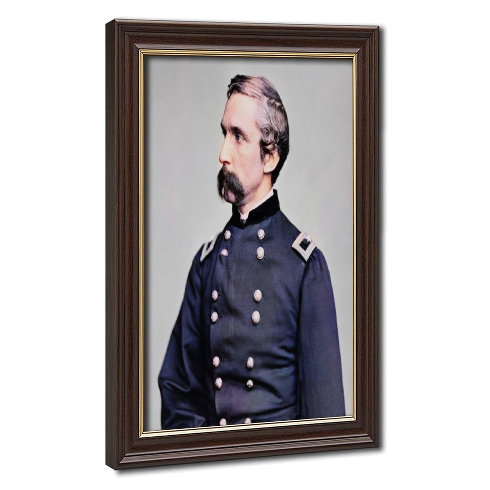 WCYB Joshua Lawrence Chamberlain Colonel in Color Posters Prints Canvas Deco Paintings Wall Art Hangable Frame 20" L X 30" W
