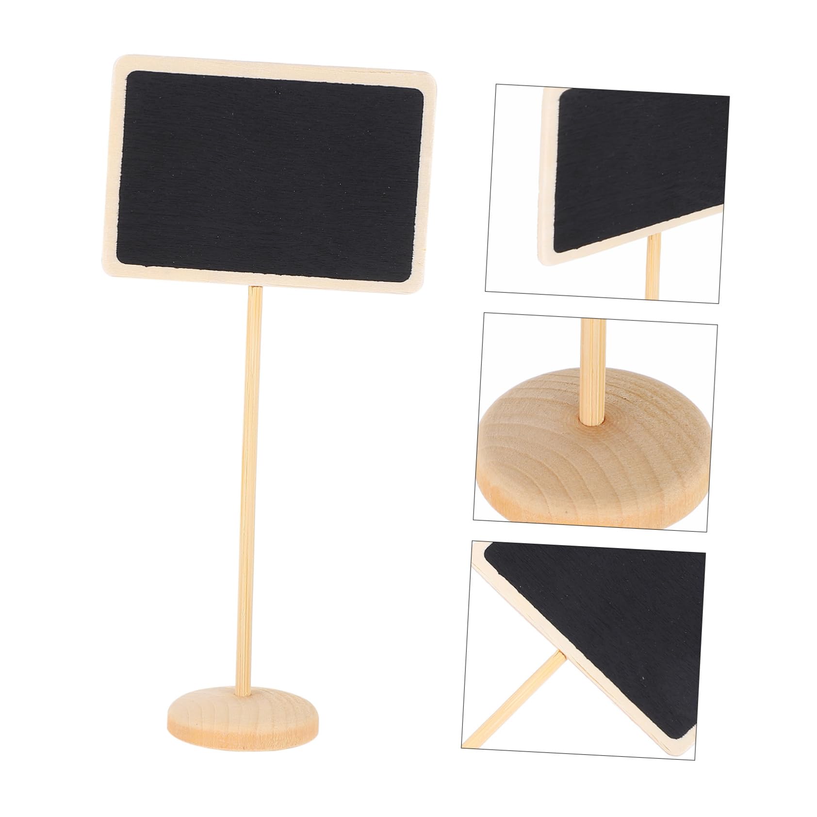Angoily Wooden Chalkboard Sign Easel Stand Mini Blackboard for Home Decor Office Party 10 Pack