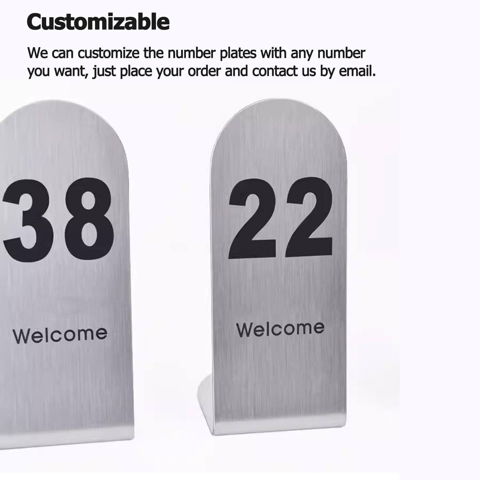 Numéro de Table Porte-Cartes De Visite pour Bureau, Métal Elégant Cartes De Table/Porte-numéros De Table, Mariage Fête Utilisation Lors D'événements Au Restaurant(1-50(5X5X12CM))