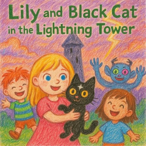 Lily and the Black Cat in the Lightning Tower