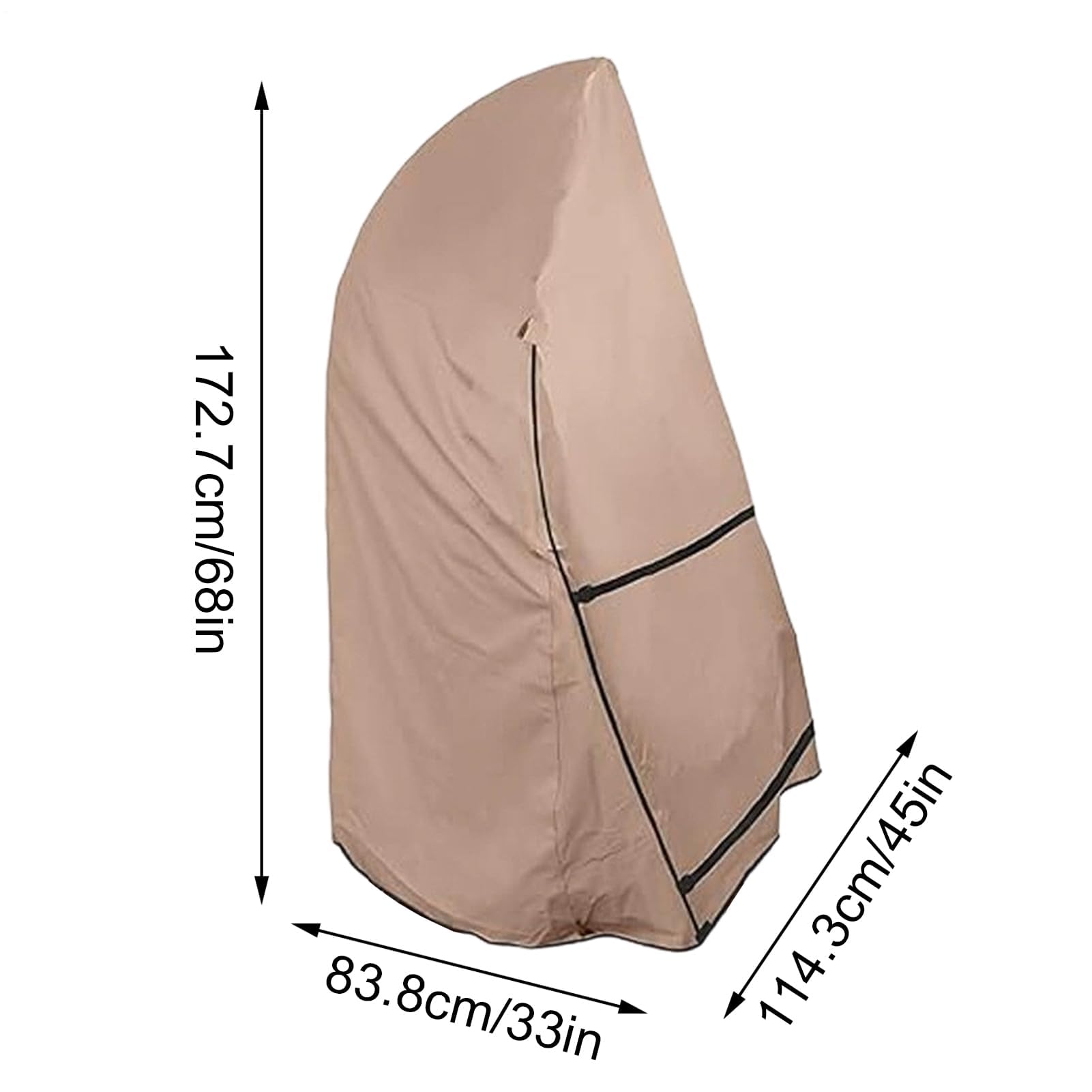 Funda impermeable y a prueba de polvo para silla GG, funda protectora para sillas de patio, uso interior y exterior, para el hogar, jardín, patio, balcón, sala de estar, hotel, zona de piscina