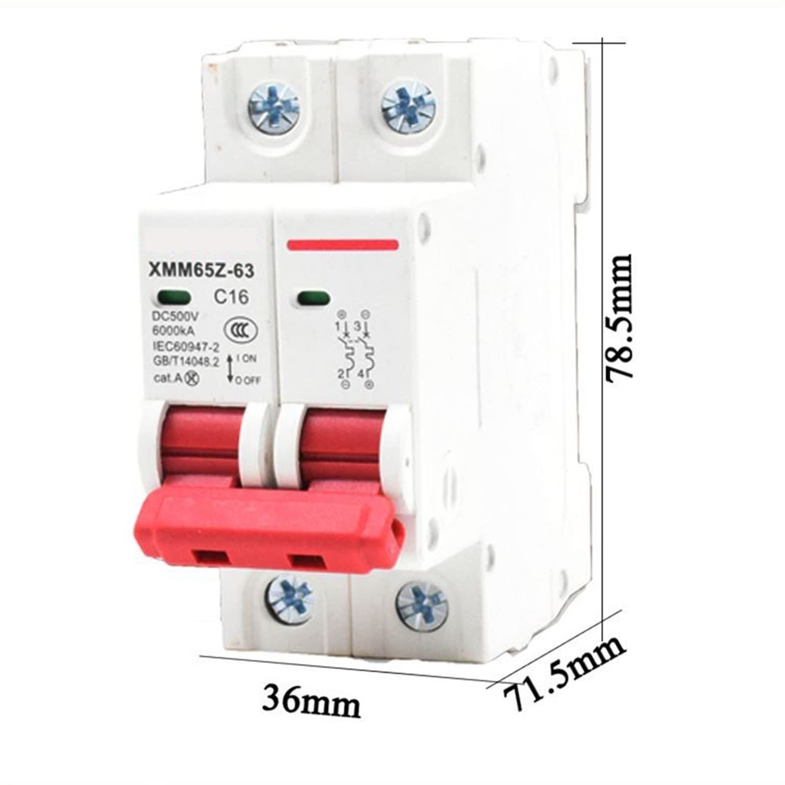 Lot de 10 disjoncteurs photovoltaïques DC 500 V, fusibles solaires, régulateurs de tension, accessoires solaires(25 V)