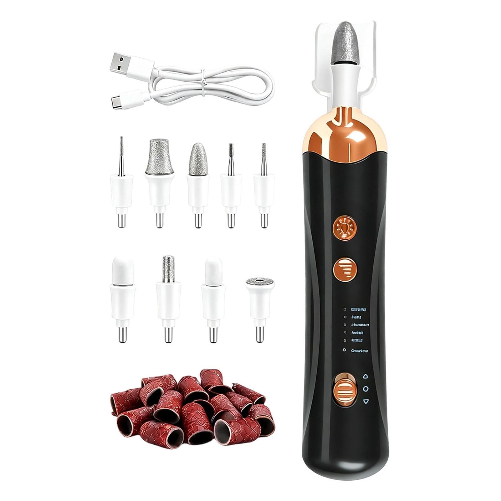 Kit de taladro para uñas eléctrico e inalámbrico portátil 8