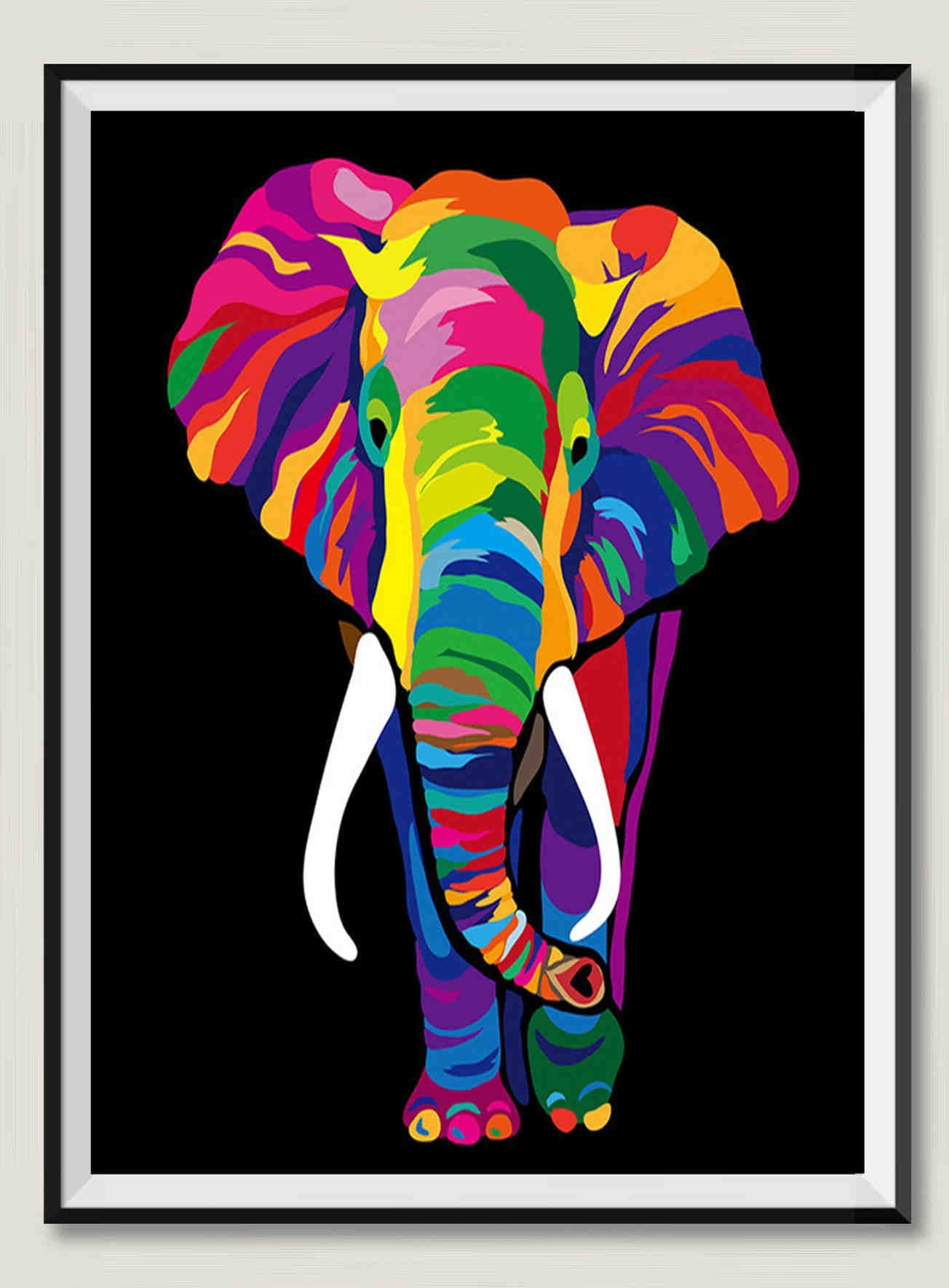 Elefante colorato - Puzzle in legno da 1500 pezzi - Giocattoli educativi per bambini dai 14 anni in su