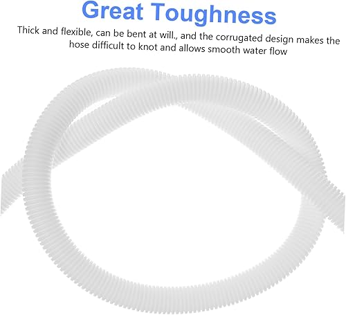Miniatura 8 de DOITOOL Tubo de drenaje de aire acondicionado, lavadora portátil, manguera de drenaje portátil para lavadora, lavadora, manguera de entrada de tubo,