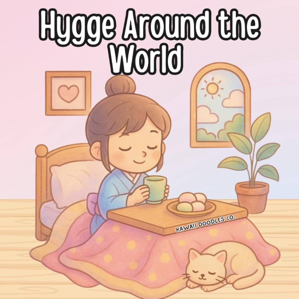 Hygge Around the World: 40 Cozy and Cute Travel Coloring Pages