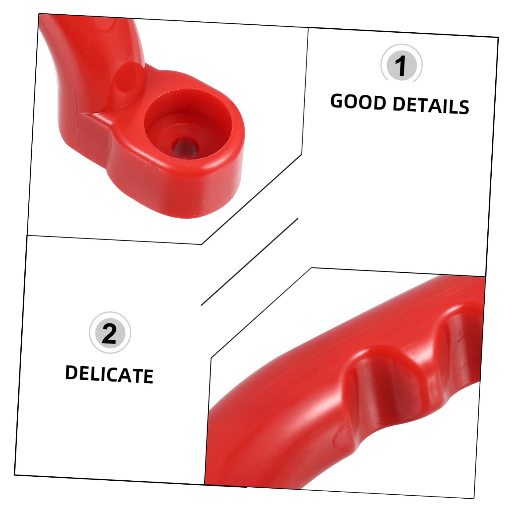 Gogogmee 1Set Safety Handles for Playground Heavy Duty Non Skid Grip with Parts Durable Grab Handle Kit for Swing and Outdoor Play Equipment