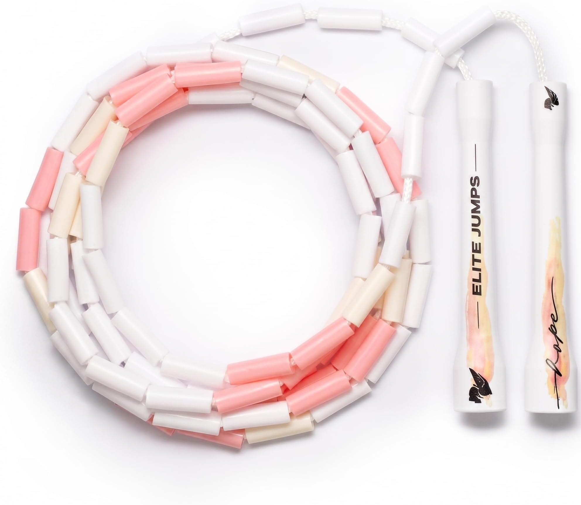 Elite Jumps 1-inch Beaded Jump Rope, Adjustable Shatterproof | Durable adjustable beaded rope. Improves rhythm, speed and agility. For fitness and cardio.