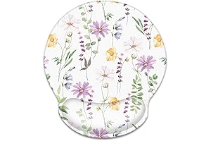 WAVEYU Floral Mouse Pad Wrist Rest