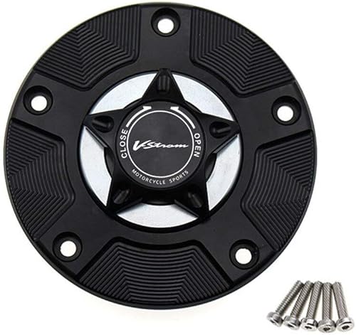 W Gas Fuel Tank Cap For SUZUKI DL 650 V-STROM 2012-2016 Motorcycle CNC Quick Release Cover Y (Color : Titanium)