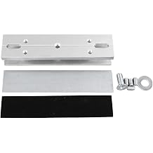 U Bracket, 180kg High Hardness Stable Aluminum Alloy U-Shape Bracket for Magnetic Lock Frameless Glass Door Electromagnetic Lock