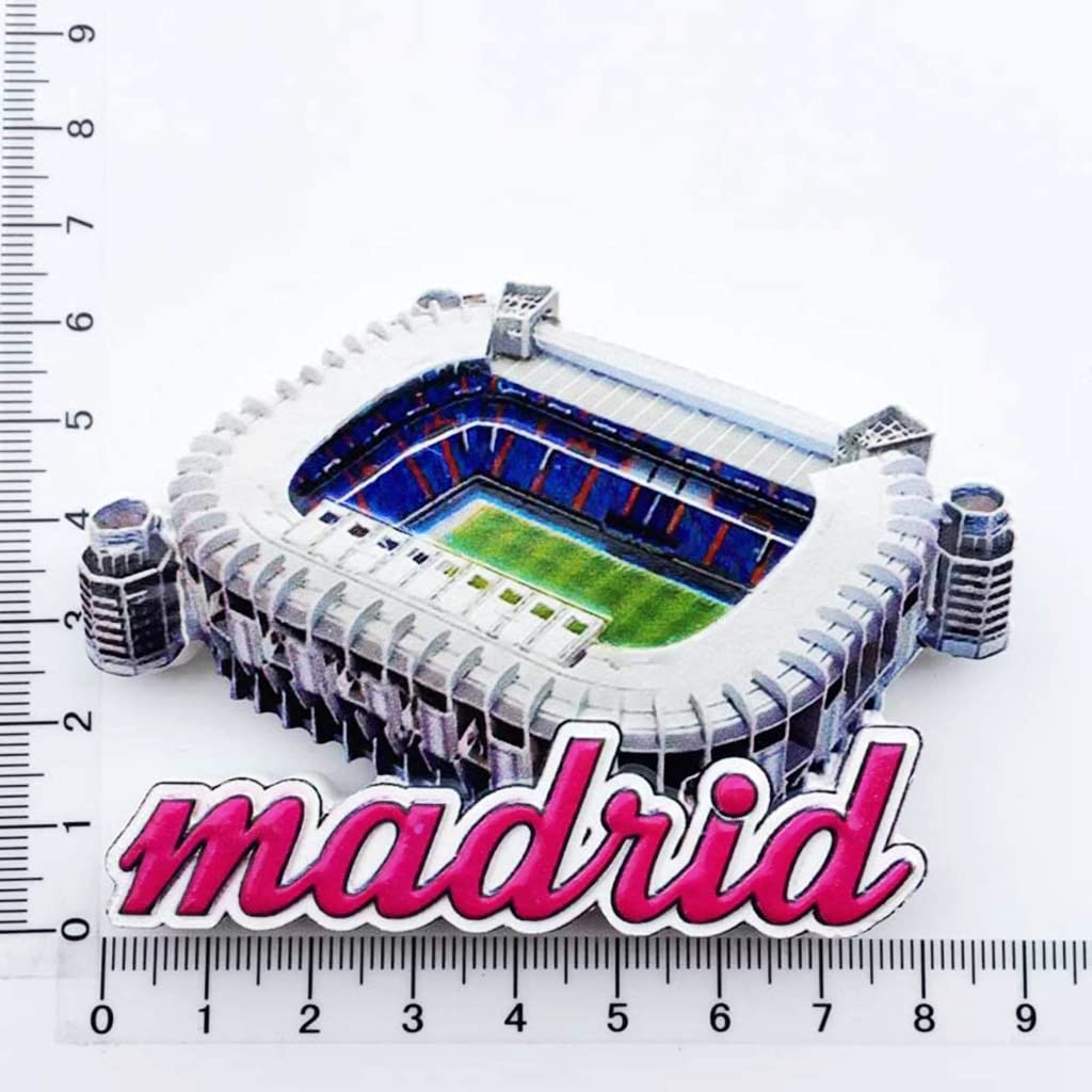 Altko Bernabeu Stadium Madrid Spain Magnet Fridge Refrigerator Magnet Decoration Sticker Souvenir Resin Crafts Kitchen Whiteboard