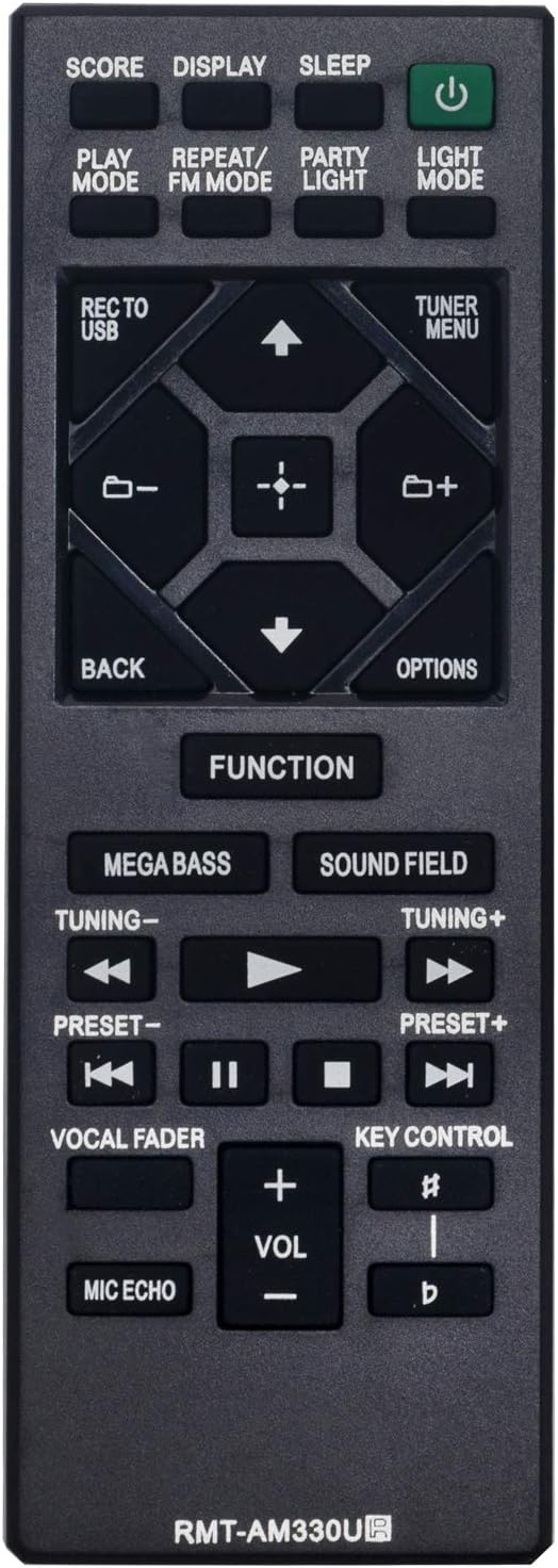 ALLIMITY RMTAM330U Remote Control Replace for Sony Audio System MHC