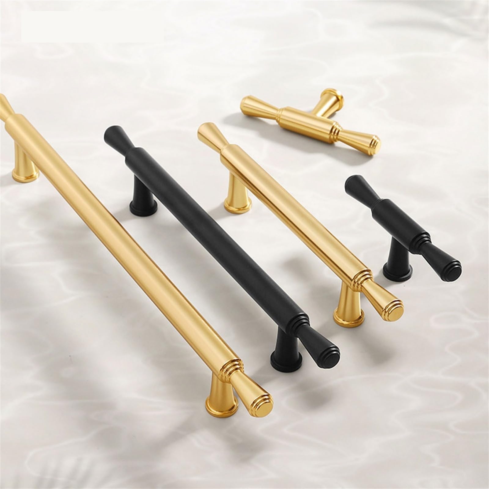 T barre boutons de porte en finition noir mat NALsa pour mobilier design