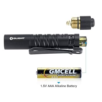 Lanterna Olight I3T EOS 180 lúmens dupla saída fina EDC com