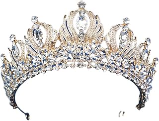 Diademas de moda de corona semicírculo con di...