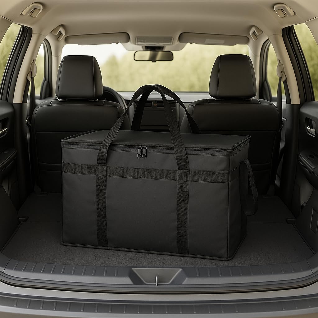 Bodaon Large 3-Pack Insulated Food Delivery Bag with hard bottom, XXXL Catering/Pizza Cooler Bags, Rideshare Delivery Bag, Thermal Cold/Hot Styrofoam Carrier for Travel/Shopping/Car - Image 7