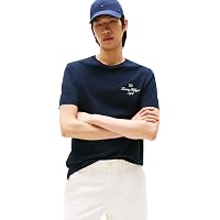 Tommy Hilfiger T-Shirt Uomo Maniche Corte Outline Script Tee Regular Fit