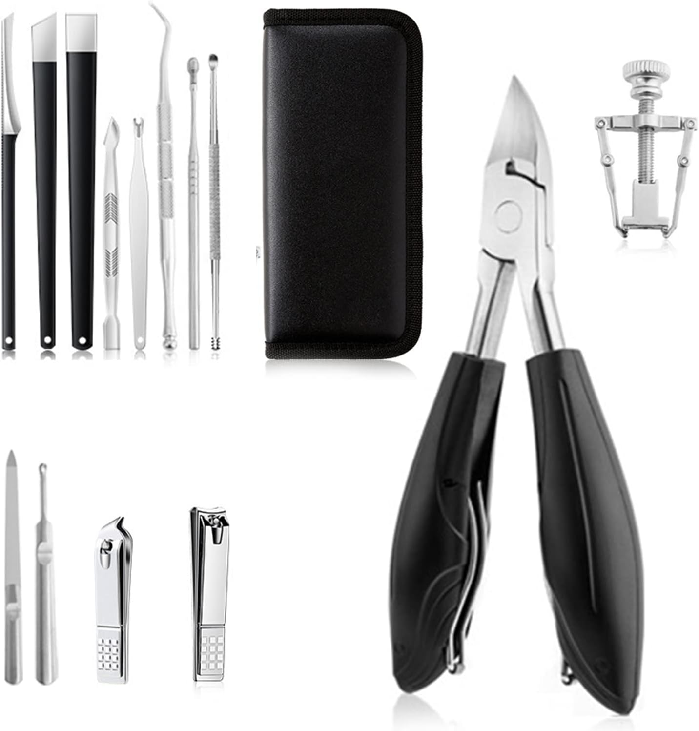 YADIMI Ensemble Coupe Ongle, 14 Pièces Coupe Ongle Incarné Kit avec