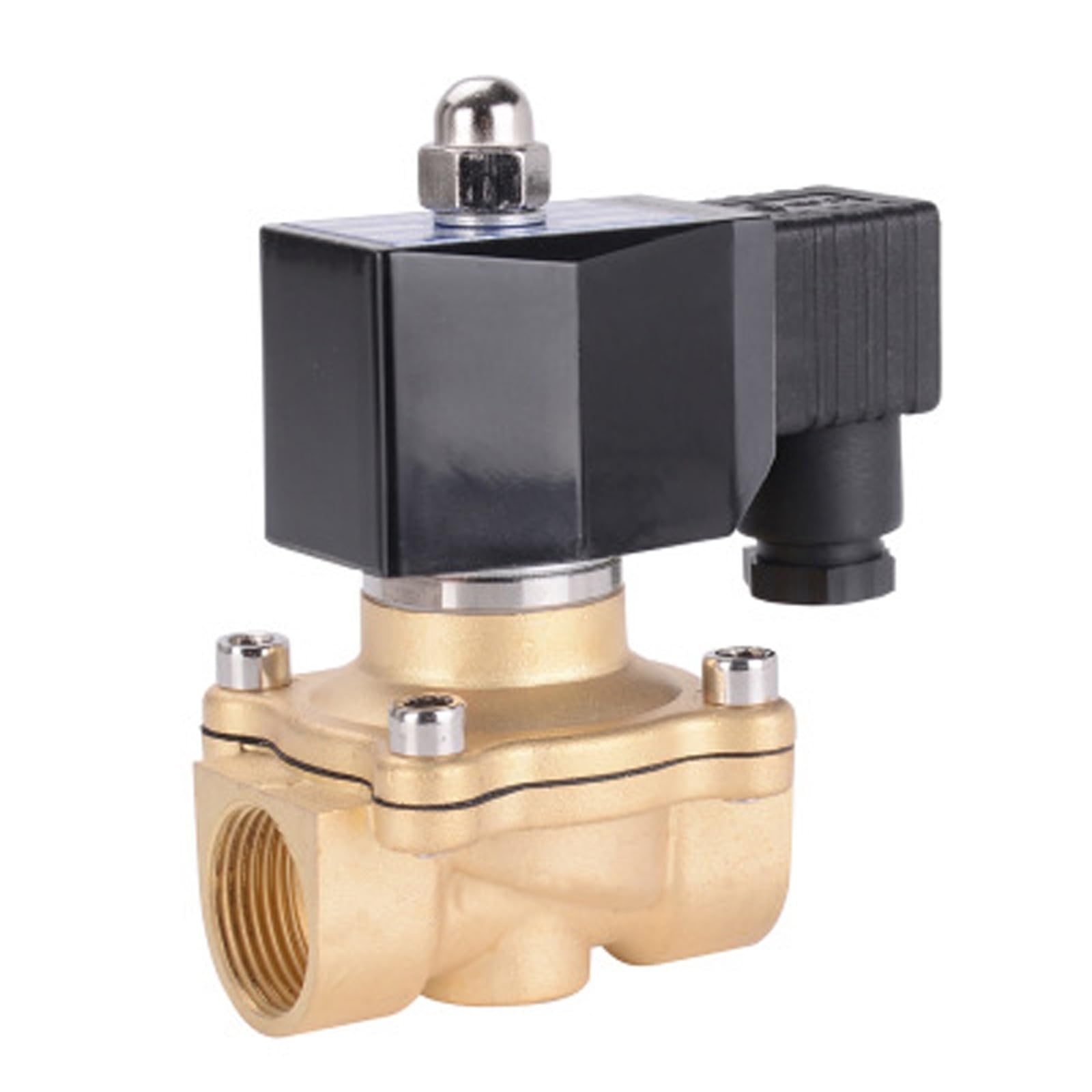 Électrovanne DN50 AC220V en laiton pour stopper les fuites d'eau de canalisation IP65