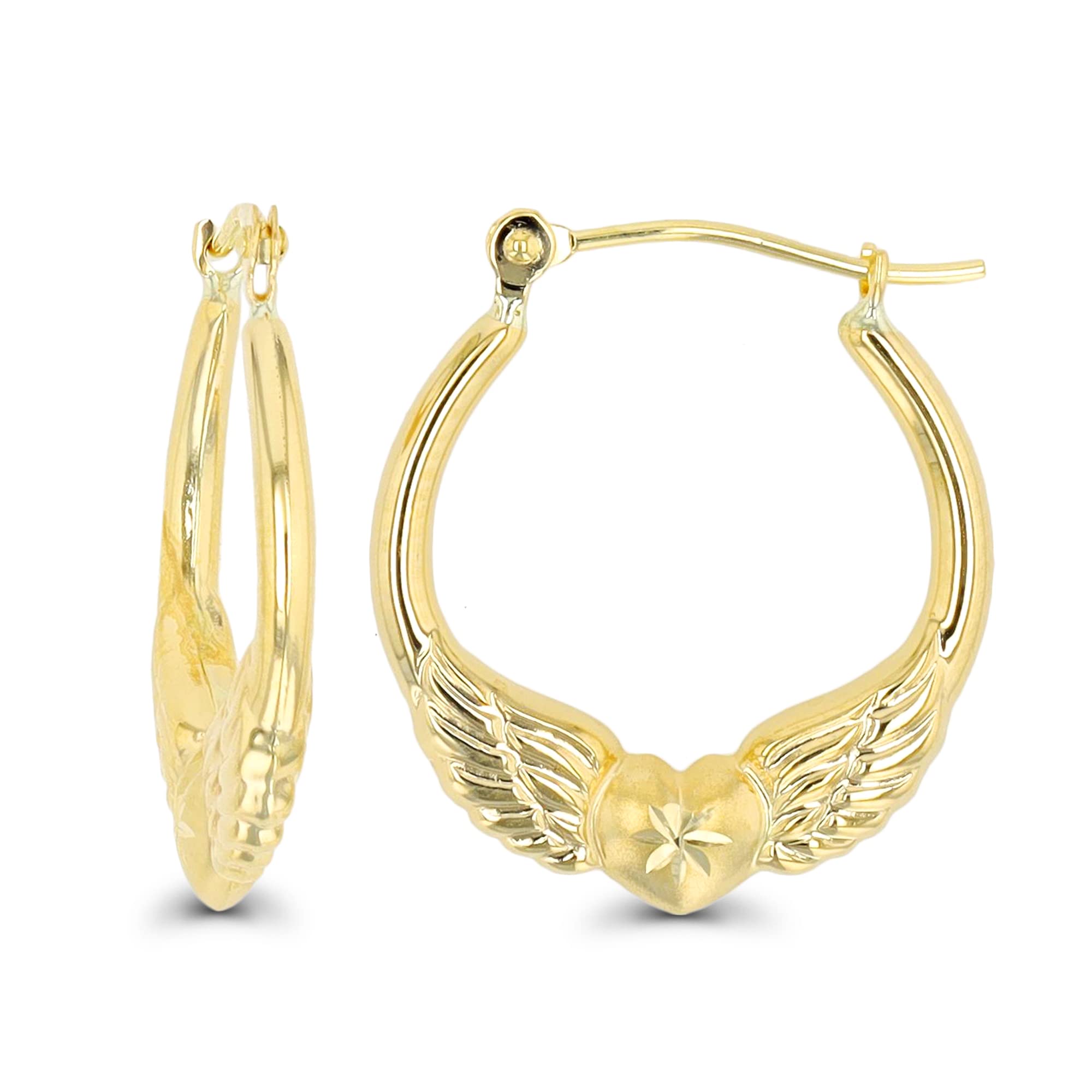 DECADENCE Wings & Heart Hoop Earrings