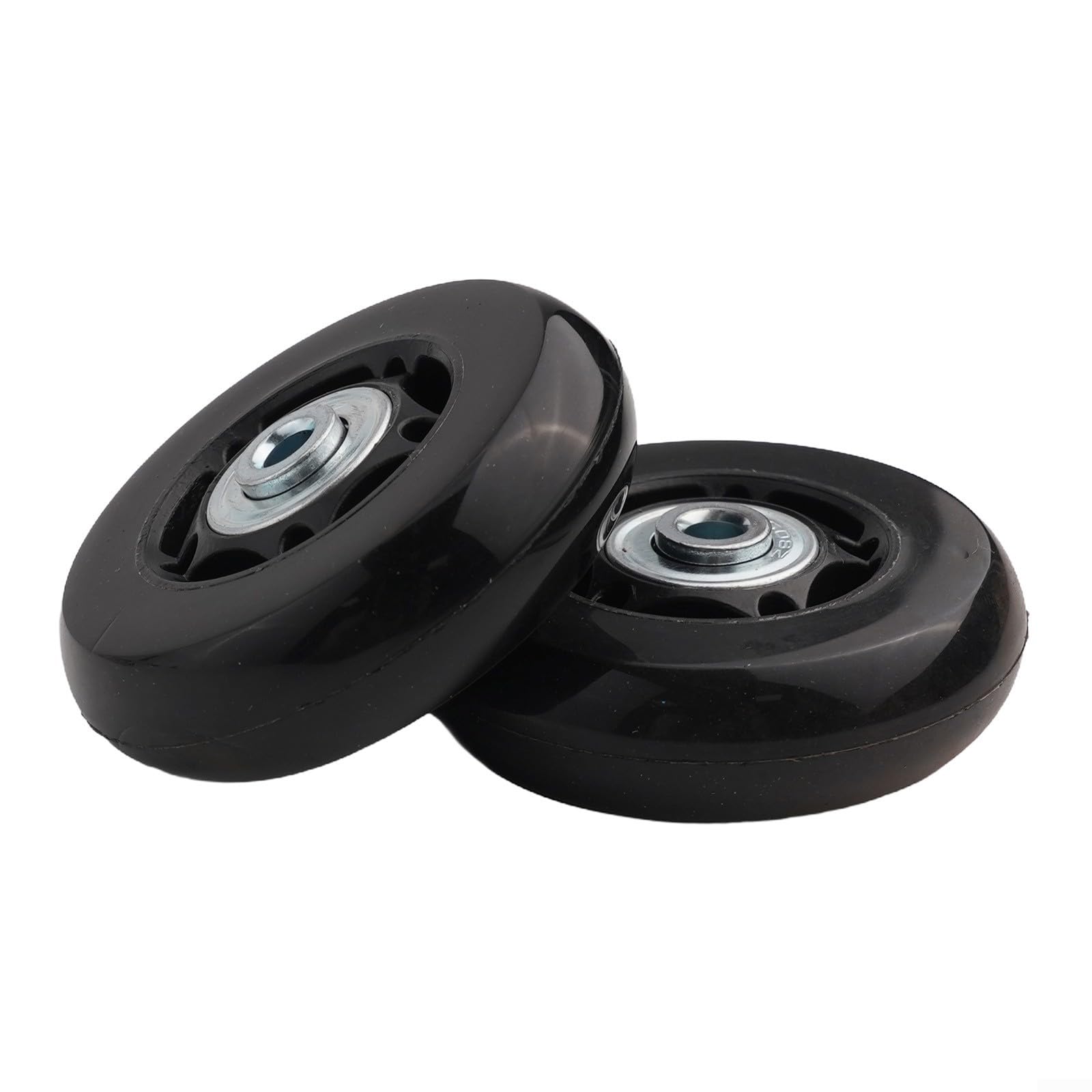 Set di 2 ruote di ricambio multifunzionali per valigie e pattini a rotelle, accessori di installazione pratici (60 mm x 18 mm)