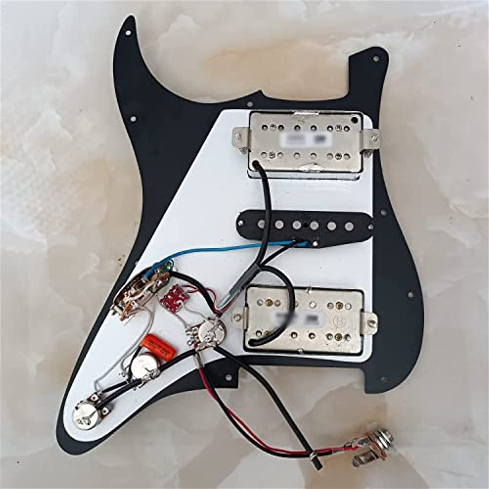 Juego De Golpeador De Guitarra Eléctrica Precableado HSH, Pastillas Humbucker Alnico V Multifunción Para For ST Guitarra Guitarra Precableado Golpeador