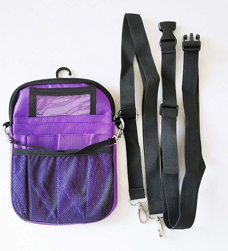 Miniatura 10 de Cinturón organizador de enfermera de 2 caras -12 bolsillos para cintura bolsa de bolsa para tijeras médicas kit herramienta